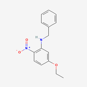 molecular formula C15H16N2O3 B577434 N-Benzyl-5-ethoxy-2-nitroaniline CAS No. 1365271-70-0