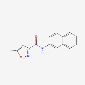 molecular formula C15H12N2O2 B5774345 5-methyl-N-2-naphthyl-3-isoxazolecarboxamide 
