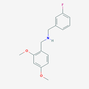 molecular formula C16H18FNO2 B5774359 (2,4-dimethoxybenzyl)(3-fluorobenzyl)amine 