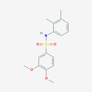molecular formula C16H19NO4S B5774361 N-(2,3-dimethylphenyl)-3,4-dimethoxybenzenesulfonamide 