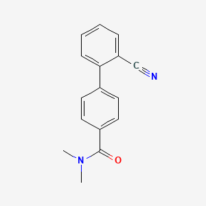 molecular formula C16H14N2O B577437 4-(2-Cyanophenyl)-N,N-dimethylbenzamide CAS No. 1365272-24-7