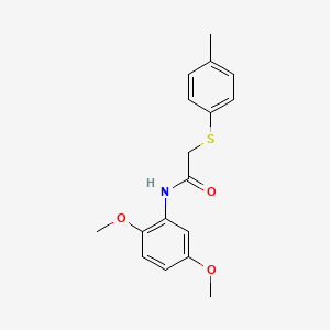 molecular formula C17H19NO3S B5774404 N-(2,5-dimethoxyphenyl)-2-[(4-methylphenyl)thio]acetamide 