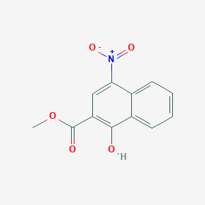 molecular formula C12H9NO5 B5774419 methyl 1-hydroxy-4-nitro-2-naphthoate 