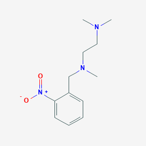 molecular formula C12H19N3O2 B5774424 N,N,N'-trimethyl-N'-(2-nitrobenzyl)-1,2-ethanediamine 