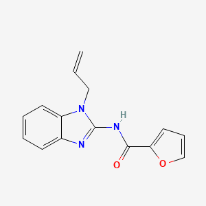 molecular formula C15H13N3O2 B5774447 N-(1-allyl-1H-benzimidazol-2-yl)-2-furamide 