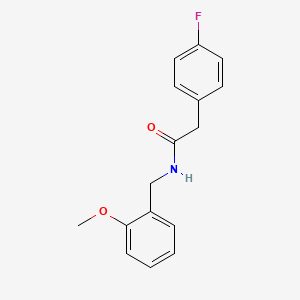 molecular formula C16H16FNO2 B5774462 2-(4-fluorophenyl)-N-(2-methoxybenzyl)acetamide 