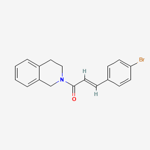 molecular formula C18H16BrNO B5774484 2-[3-(4-bromophenyl)acryloyl]-1,2,3,4-tetrahydroisoquinoline 