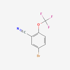 molecular formula C8H3BrF3NO B577451 5-溴-2-(三氟甲氧基)苯甲腈 CAS No. 1210906-15-2