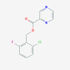 molecular formula C12H8ClFN2O2 B5774518 2-chloro-6-fluorobenzyl 2-pyrazinecarboxylate 