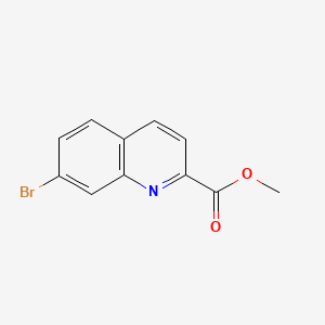 molecular formula C11H8BrNO2 B577453 甲基7-溴喹啉-2-羧酸酯 CAS No. 1267641-04-2