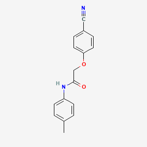 molecular formula C16H14N2O2 B5774555 2-(4-cyanophenoxy)-N-(4-methylphenyl)acetamide 