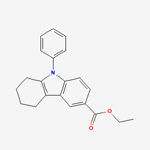 molecular formula C21H21NO2 B5774599 ethyl 9-phenyl-2,3,4,9-tetrahydro-1H-carbazole-6-carboxylate 