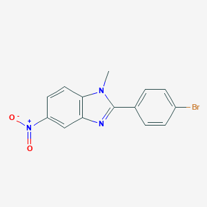 molecular formula C14H10BrN3O2 B057746 2-(4-溴苯基)-1-甲基-5-硝基-1H-苯并咪唑 CAS No. 20648-12-8