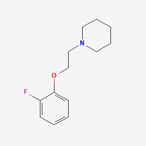 molecular formula C13H18FNO B5774637 1-[2-(2-fluorophenoxy)ethyl]piperidine 