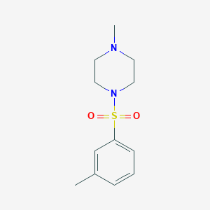 molecular formula C12H18N2O2S B5774642 1-methyl-4-[(3-methylphenyl)sulfonyl]piperazine 
