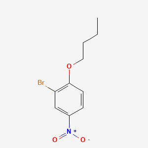 molecular formula C10H12BrNO3 B577467 2-Bromo-1-butoxy-4-nitrobenzene CAS No. 1352317-77-1