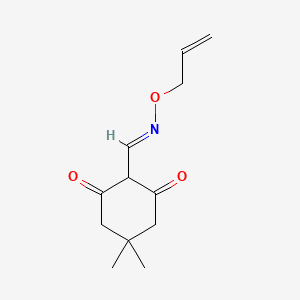 molecular formula C12H17NO3 B5774706 4,4-dimethyl-2,6-dioxocyclohexanecarbaldehyde O-allyloxime 