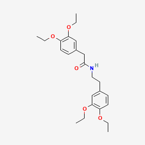 molecular formula C24H33NO5 B5774713 2-(3,4-diethoxyphenyl)-N-[2-(3,4-diethoxyphenyl)ethyl]acetamide CAS No. 6298-46-0