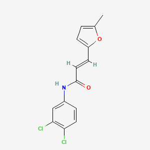 molecular formula C14H11Cl2NO2 B5774726 N-(3,4-dichlorophenyl)-3-(5-methyl-2-furyl)acrylamide 