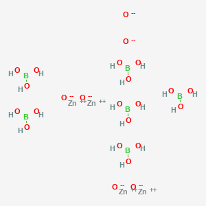 molecular formula B6H18O24Zn4-4 B577473 Tetrazinc hexaborateoxide CAS No. 12008-25-2