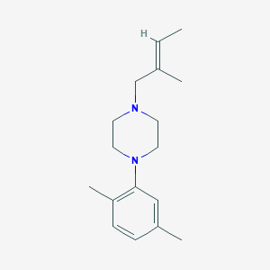 molecular formula C17H26N2 B5774736 1-(2,5-dimethylphenyl)-4-(2-methyl-2-buten-1-yl)piperazine 