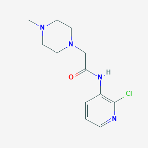 molecular formula C12H17ClN4O B5774749 N-(2-chloro-3-pyridinyl)-2-(4-methyl-1-piperazinyl)acetamide 
