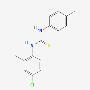 molecular formula C15H15ClN2S B5774799 N-(4-chloro-2-methylphenyl)-N'-(4-methylphenyl)thiourea 