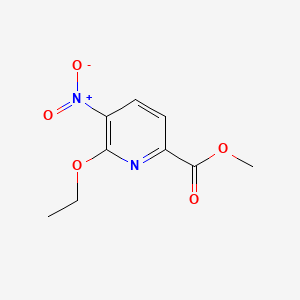 molecular formula C9H10N2O5 B577484 Methyl 6-ethoxy-5-nitropyridine-2-carboxylate CAS No. 1374651-86-1