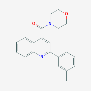 2-(3-methylphenyl)-4-(4-morpholinylcarbonyl)quinoline