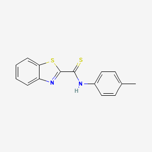 molecular formula C15H12N2S2 B5774875 N-(4-methylphenyl)-1,3-benzothiazole-2-carbothioamide 