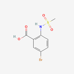 molecular formula C8H8BrNO4S B577488 5-Bromo-2-(methylsulfonamido)benzoic Acid CAS No. 1225713-29-0
