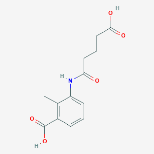molecular formula C13H15NO5 B5774883 3-[(4-carboxybutanoyl)amino]-2-methylbenzoic acid 