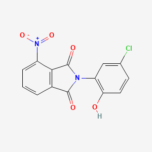 molecular formula C14H7ClN2O5 B5774891 2-(5-chloro-2-hydroxyphenyl)-4-nitro-1H-isoindole-1,3(2H)-dione 