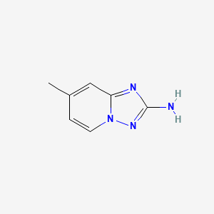 molecular formula C7H8N4 B577490 7-Methyl-[1,2,4]triazolo[1,5-a]pyridin-2-amine CAS No. 1239648-57-7