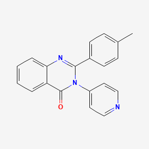 molecular formula C20H15N3O B5774907 2-(4-methylphenyl)-3-(4-pyridinyl)-4(3H)-quinazolinone 