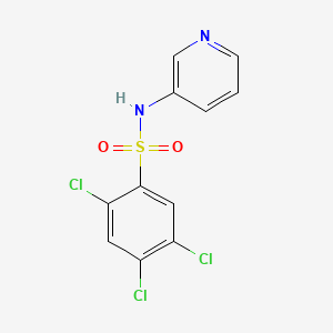 molecular formula C11H7Cl3N2O2S B5774992 2,4,5-trichloro-N-3-pyridinylbenzenesulfonamide 