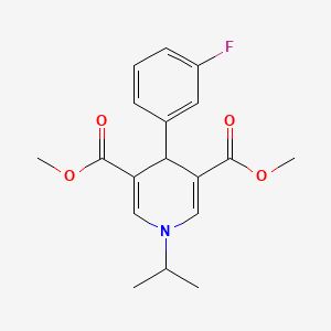 molecular formula C18H20FNO4 B5775018 dimethyl 4-(3-fluorophenyl)-1-isopropyl-1,4-dihydro-3,5-pyridinedicarboxylate 