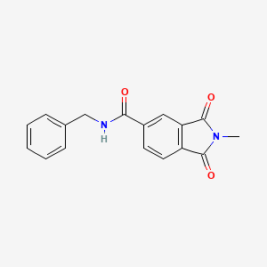 N-benzyl-2-methyl-1,3-dioxo-5-isoindolinecarboxamide