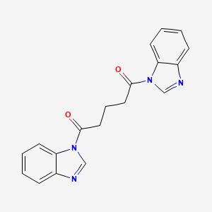 molecular formula C19H16N4O2 B5775038 1,1'-(1,5-dioxo-1,5-pentanediyl)bis-1H-benzimidazole 