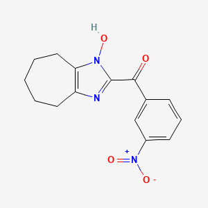 (1-hydroxy-1,4,5,6,7,8-hexahydrocyclohepta[d]imidazol-2-yl)(3-nitrophenyl)methanone