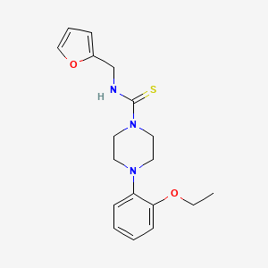 molecular formula C18H23N3O2S B5775062 4-(2-ethoxyphenyl)-N-(2-furylmethyl)-1-piperazinecarbothioamide 