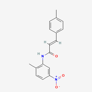 molecular formula C17H16N2O3 B5775082 N-(2-methyl-5-nitrophenyl)-3-(4-methylphenyl)acrylamide 