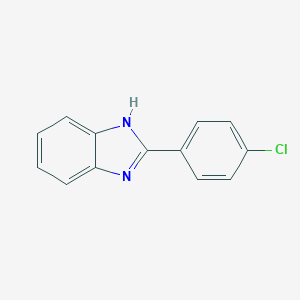 molecular formula C13H9ClN2 B057751 2-(4-Chlorophenyl)benzimidazole CAS No. 1019-85-8
