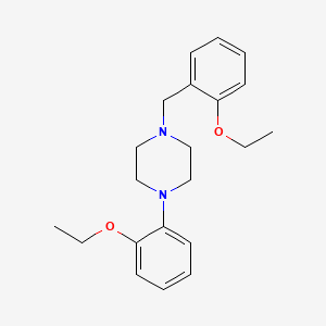 molecular formula C21H28N2O2 B5775106 1-(2-ethoxybenzyl)-4-(2-ethoxyphenyl)piperazine 