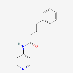 molecular formula C15H16N2O B5775115 4-phenyl-N-4-pyridinylbutanamide 