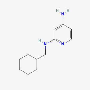 molecular formula C12H19N3 B577513 N2-(cyclohexylmethyl)pyridine-2,4-diamine CAS No. 1249079-89-7