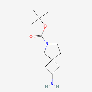 molecular formula C12H22N2O2 B577514 Tert-butyl 2-amino-6-azaspiro[3.4]octane-6-carboxylate CAS No. 1239319-94-8