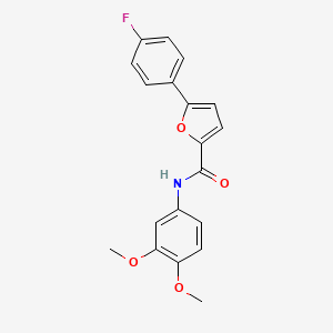molecular formula C19H16FNO4 B5775146 N-(3,4-dimethoxyphenyl)-5-(4-fluorophenyl)-2-furamide 