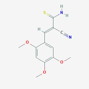 molecular formula C13H14N2O3S B5775151 2-cyano-3-(2,4,5-trimethoxyphenyl)-2-propenethioamide 