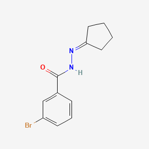 molecular formula C12H13BrN2O B5775180 3-bromo-N'-cyclopentylidenebenzohydrazide 
